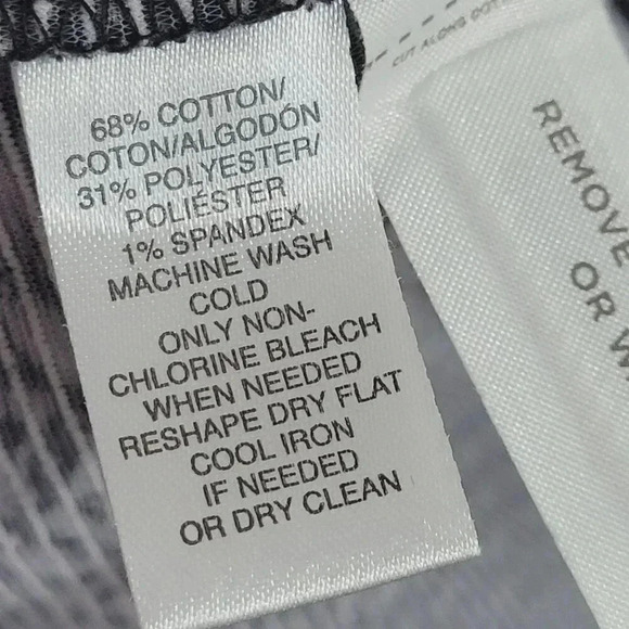 Ann Taylor Loft Chevron Black & White Sleeveless Midi Shift Dress LP 4CT - Picture 5 of 7